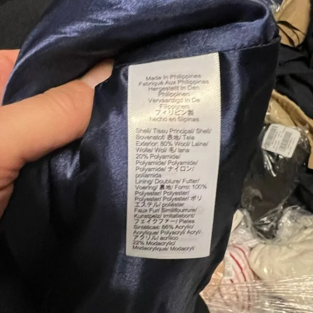 J.Crew Womens $385 Chateau Parka Italian Wool Black Size 4 BM948 Winter Coat - Picture 12 of 12